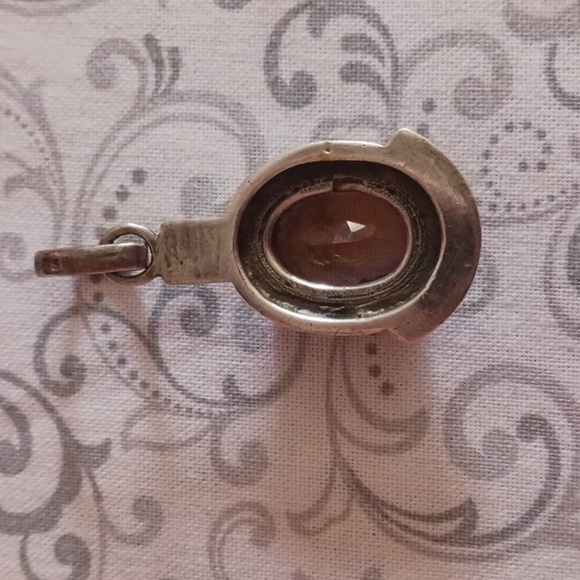 Multi Faceted Topaz 925 Silver Pendant - Picture 2 of 5